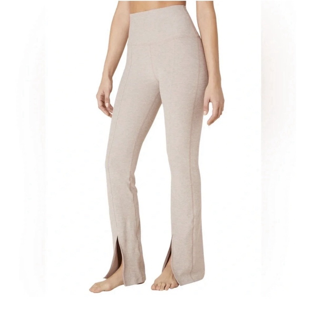 Beyond Yoga Make The Cut Spacedye Split Ankle Pants Medium Pink Mauve Leggings